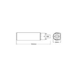 Ledvance Dulux-D LED 6W - 830 Varm Vit | 4-Stift - Ersättare 13W