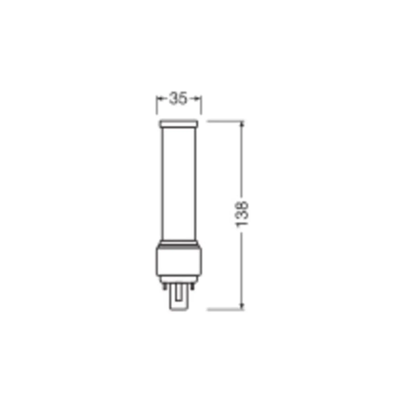 Ledvance DULUX LED D EM & AC Mains Value 6W 660lm - 865 Dagsljus | Ersättare 13W