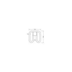 Ledvance DULUX-SQ LED 13W - 835 Varm Vit | 2-Stift - Ersättare 28W