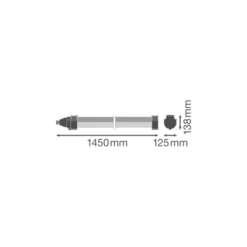 Ledvance LED Allmänbruksarmatur Vattentät Fukttät Max PMMA (Polymethyl Methacrylate) 43W 6200lm - 840 Kallvit| 120cm - Ersättare 2x36W