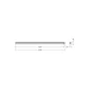 Ledvance LED Allmänbruksarmatur Vattentät Fukttät Slimvalue 36W 4000lm - 865 Dagsljus | 120cm