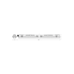 Ledvance LED Allmänbruksarmatur Vattentät Fukttät Armatur Submarine 20W 2300lm - 840 Kallvit | 150cm - incl. LED Rör