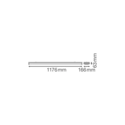 Ledvance LED Allmänbruksarmatur Linjär Surface Stål Vit 32W 4160lm - 830 Varm Vit | IP44 - 120cm - Zigbee Dimbar - Ersättare 36W