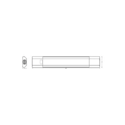 Ledvance LED Allmänbruksarmatur Linear Edge Svart 8W 640lm - 830-840 CCT | 50cm - Fjärrkontroll