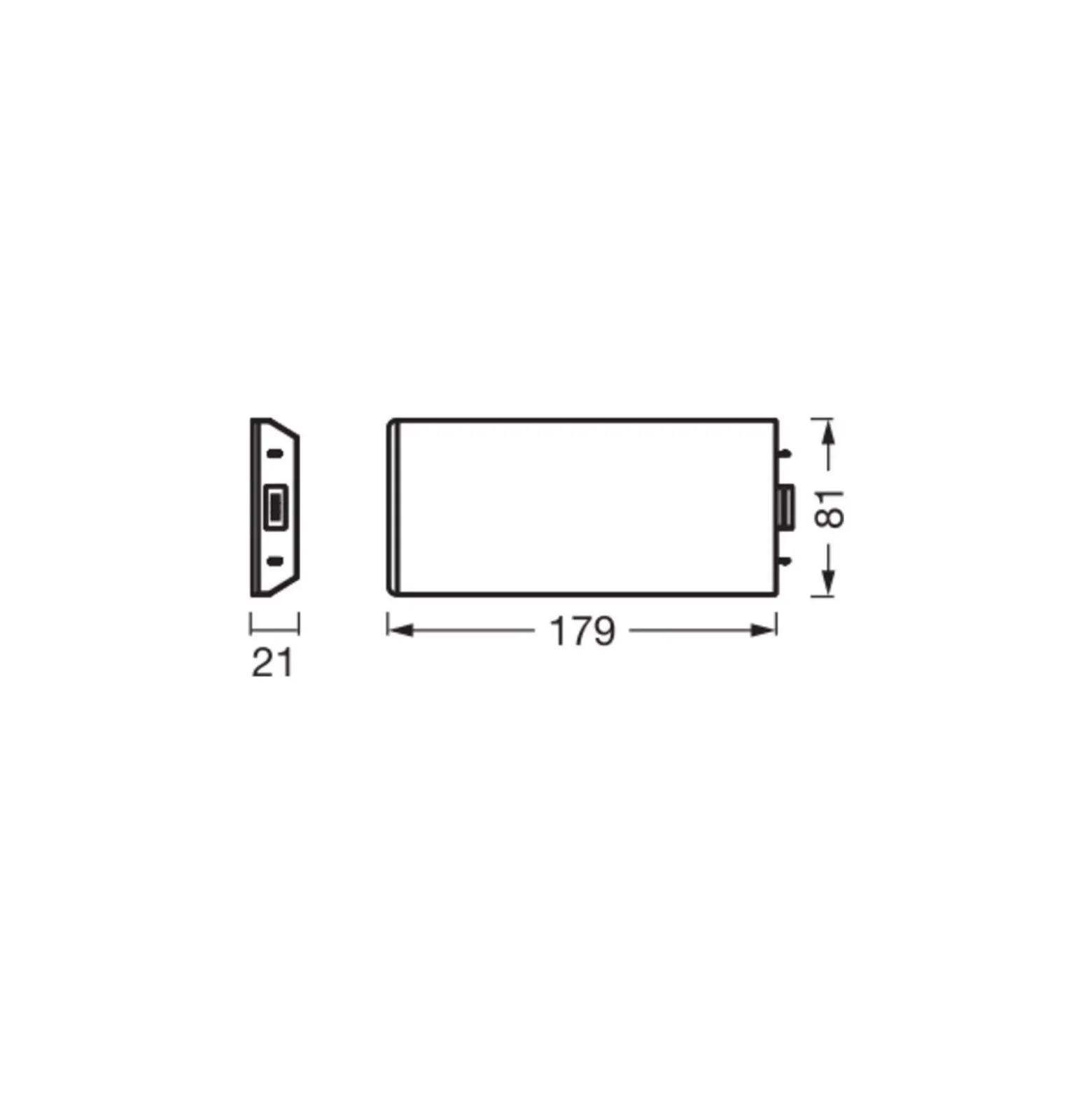 Ledvance LED Allmänbruksarmatur Undercabinet Sockel Trimlös Svart 3.85W 250lm - 830 Varm Vit | 18cm - Fjärrkontroll