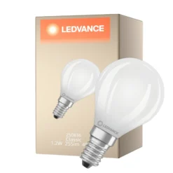 Ledvance LED Classic E14 Päron Filament Matt 1.2W 255lm - 840 Kallvit | Ersättare 25W