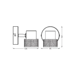 Ledvance LED Decor Spot Cork Stål Vit 3W 230lm - 827 Extra Varm Vit | Dimbar