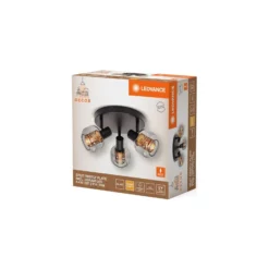 Ledvance LED Decor Spot Firefly Stål Cirkulär Svart 8.4W 750lm - 827 Extra Varm Vit | Dimbar