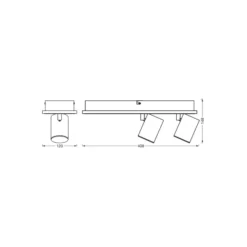 Ledvance LED Decor Spot Mars Stål Vit 29W 1490lm - 830 Varm Vit