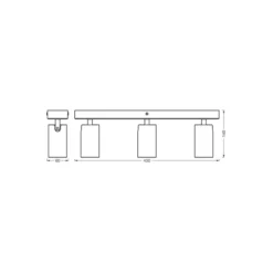 Ledvance LED Decor Spot Octagon Stål Vit 10W 690lm - 827 Extra Varm Vit | Dimbar