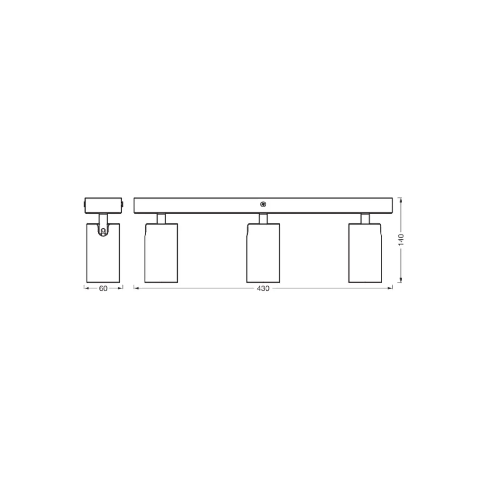 Ledvance LED Decor Spot Octagon Stål Svart 10W 690lm - 827 Extra Varm Vit | Dimbar