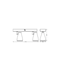 Ledvance LED Decor Spot Plast Svart 8W 420lm - 827 Extra Varm Vit | Dimbar