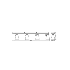 Ledvance LED Decor Spot Plast Svart 17W 840lm - 827 Extra Varm Vit | Dimbar