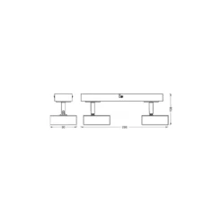 Ledvance LED Decor Spot Pluto Vit 9W 615lm - 830 Varm Vit