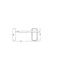 Ledvance LED Decor Spot Saturn Plast Vit 11W 340lm - 830-842-865 CCT