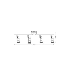 Ledvance LED Decor Spot Stål Svart 13W 920lm - 827 Extra Varm Vit | Dimbar