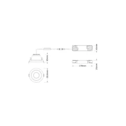 Ledvance LED Downlight Comfort Aluminium Vit 13W 1430lm 55D - 930-940 CCT | 116mm - Utskärning 100mm - IP44 - Bästa Färgåtergivning - UGR<19 - Zigbee Dimbar