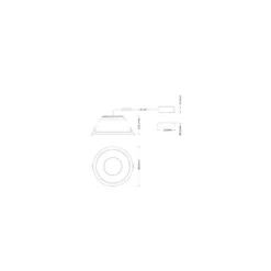Ledvance LED Downlight Comfort UGR19 Aluminium 42W/36W/30W 5000lm/4200lm/3600lm 100D - 930-940 CCT | Utskärning 250mm - IP44 - Bästa Färgåtergivning