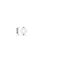 Ledvance LED Downlight Slim Recess Vit 4.5W 240lm 110D - 840 Kallvit | 85mm - Utskärning 72mm