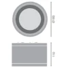 Ledvance LED Downlight Surface IP65 Aluminium Svart 30W 3300lm 36D - 840 Kallvit | IP65