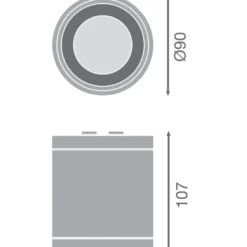 Ledvance LED Downlight Surface IP65 Aluminium Vit 15W 1650lm 36D - 840 Kallvit | IP65