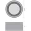 Ledvance LED Downlight Surface IP65 Aluminium Svart 45W 4950lm 36D - 840 Kallvit | IP65