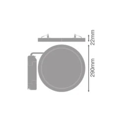Ledvance LED Downlight Universal Vit 22W 3000lm 110D - 830-840 CCT | Utskärning 65-260mm - IP44 - Dali Dimbar