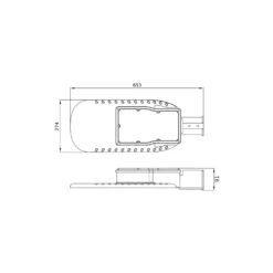 Ledvance LED gatubelysning Eco Area 150W 18750lm - 830 Varm Vit | IP66