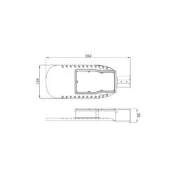 Ledvance LED gatubelysning Eco Area 90W 11250lm - 830 Varm Vit | IP66