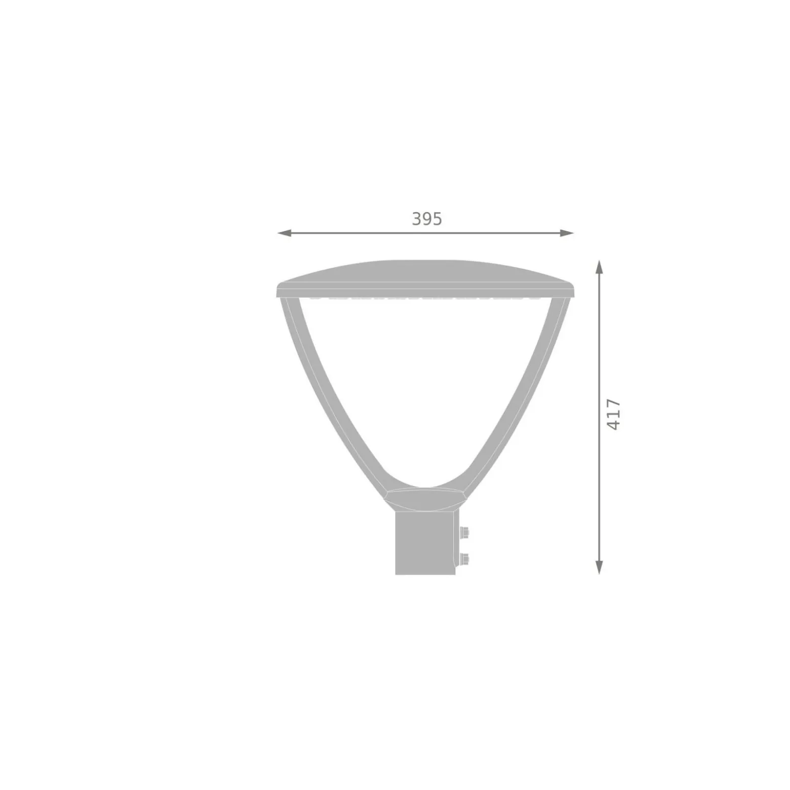 Ledvance LED Gatubelysning Urban Lykta Grå 34-59W 4250-7375lm 145D - 822-827 CCT |IP66 - Symmetrisk - Justerbara Watt