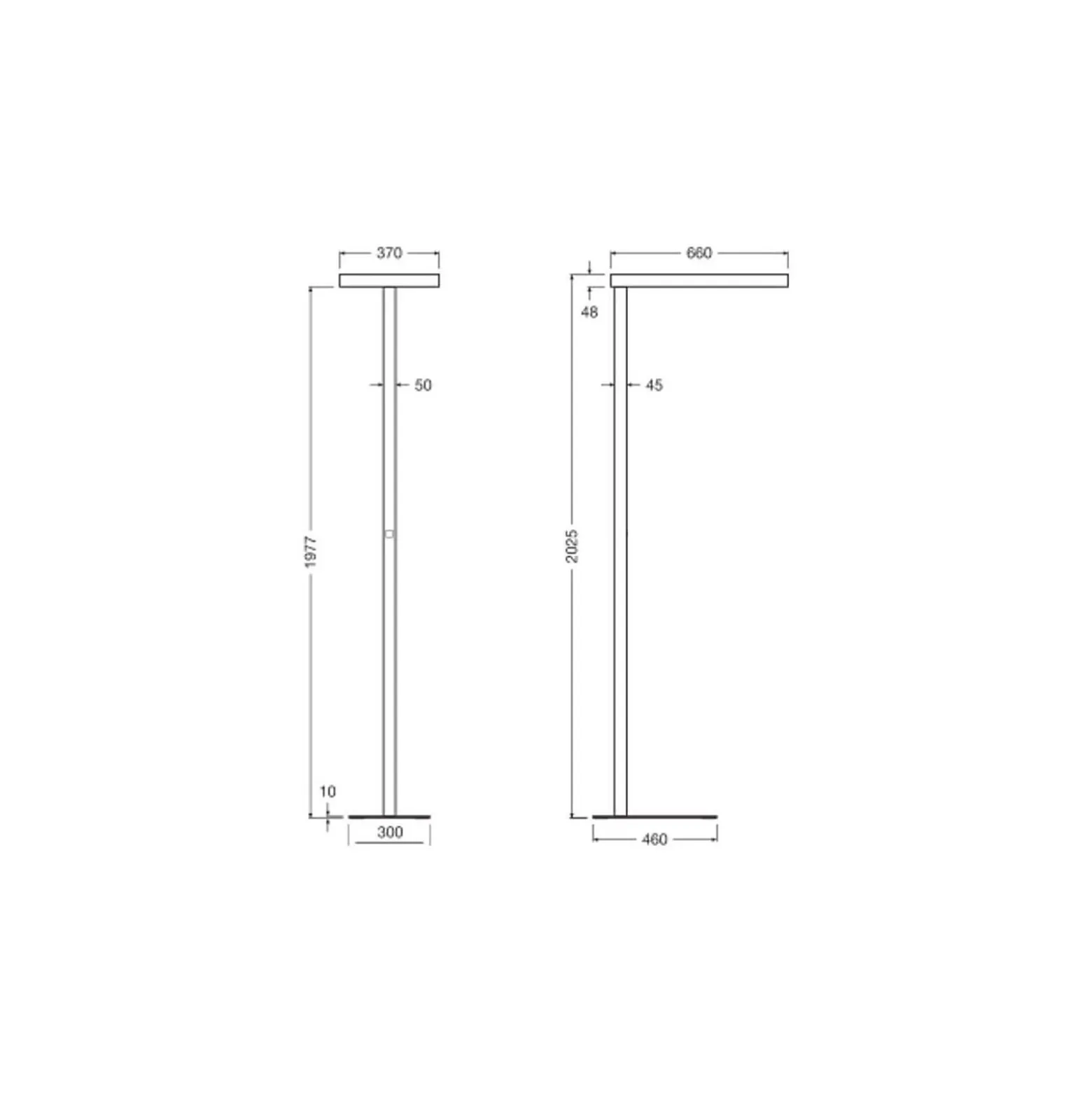 Ledvance LED Golvlampa Comfort Head Svart 114W 20000lm - 840 Kallvit| Dali Dimbar