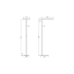 Ledvance LED Golvlampa Comfort Head Grå 114W 20000lm - 840 Kallvit| Dali Dimbar