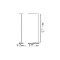 Ledvance LED Golvlampa Compact Svart 88W 12600lm - 840 Kallvit| Dimbar
