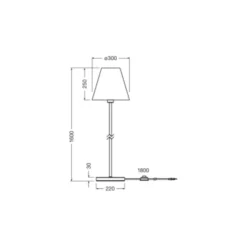 Ledvance LED Golvlampa Decor Rotting Metall Brun | Passande för 1x E27
