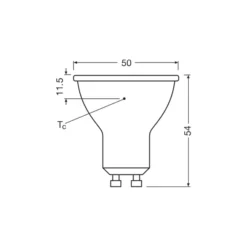 Ledvance LED GU10 PAR16 Performance 3.7W 350lm 36D - 927 Extra Varm Vit | Bästa Färgåtergivning - Dimbar - Ersättare 50W