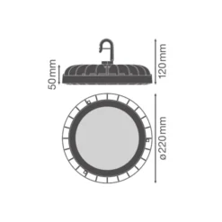 Ledvance LED Highbay Compact Value 133W 16000lm 110D - 840 Kallvit | IP65