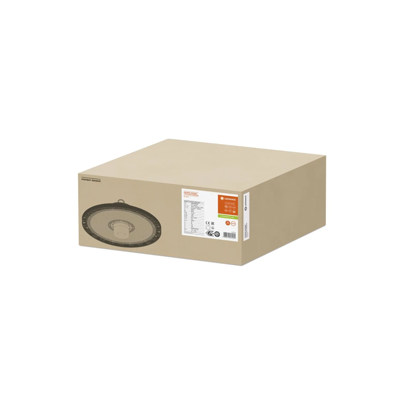 Ledvance LED Highbay Sensor Gen4 147W 22000lm 110D - 840 Kallvit | IP65 - Rörelse- och ljussensor