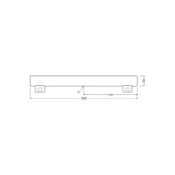 Ledvance Ledinestra BASE LED Tube 3.5W 370lm - 827 Extra Varm Vit | 30cm - Ersättare 25W