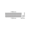 Ledvance LED Linjär Pendellampa IndiviLED 42W 5050lm - 840 Kallvit | 120x12cm - Direkt/Indirekt