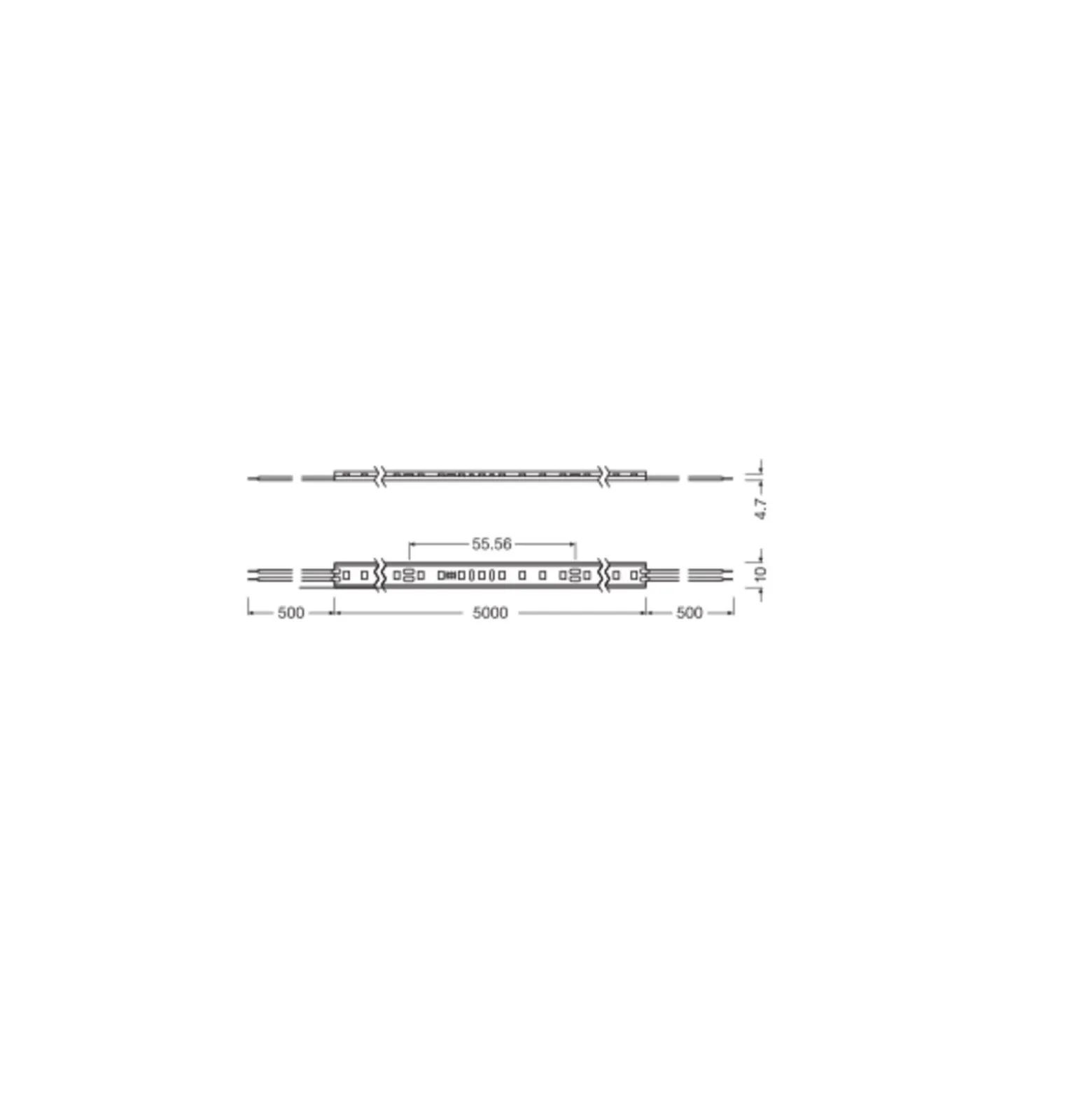 Ledvance LED-ljusslingor Performance 1500 60W 6290lm 24v - 830 Varm Vit | IP67 - 5M/10mm