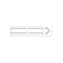 Ledvance LED-ljusslingor Profil Medium Edge Shape 18x18 200CM
