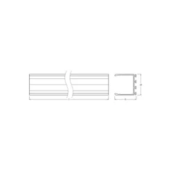 Ledvance LED-ljusslingor Profil Wide U-formad 26x26 200CM