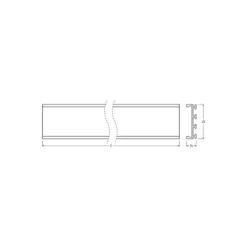 Ledvance LED-ljusslingor Profil Wide U-formad 26x8 200CM