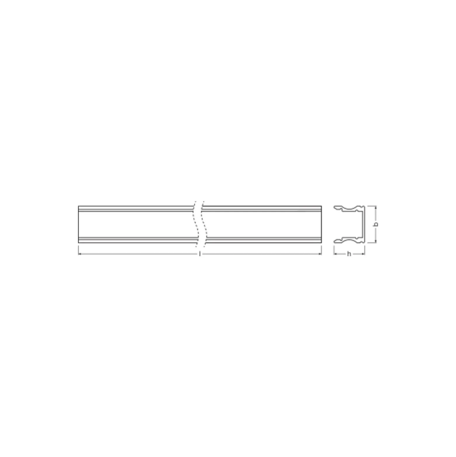 Ledvance LED-ljusslingor Profil Medium U-formad 17.5x14.5 200CM