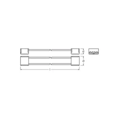 Ledvance LED-ljusslingor Superior ljusslingor Connector 2P 5CM