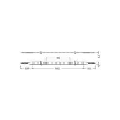 Ledvance LED-ljusslingor Value 500 67W 2400lm 24v - RGB | 5M/10mm