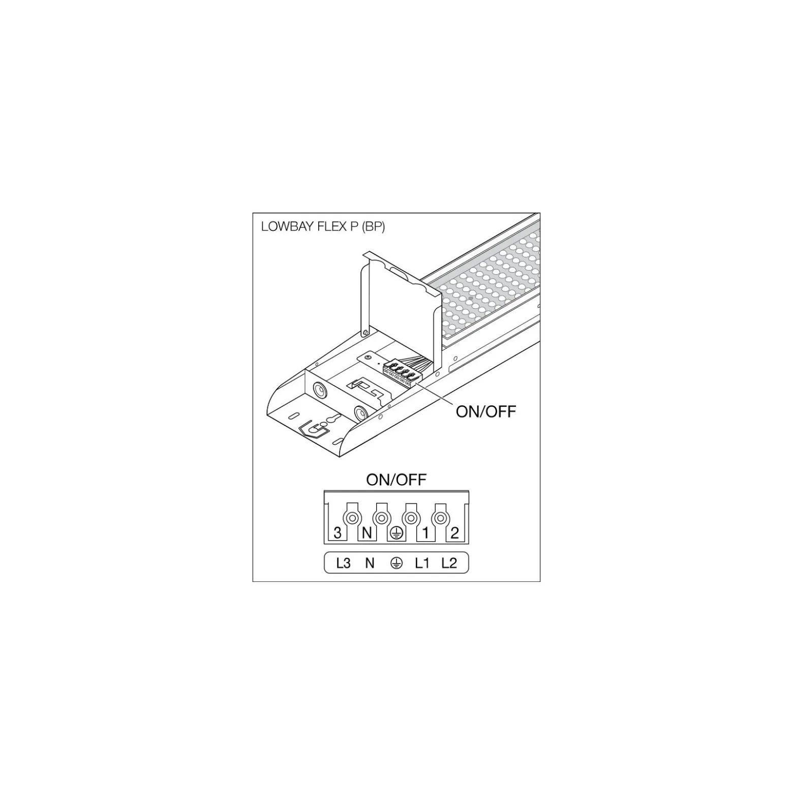 Ledvance LED Lowbay Flex Vit 73W 11315lm 60D - 840 Kallvit | IP66 - Ersättare 250W