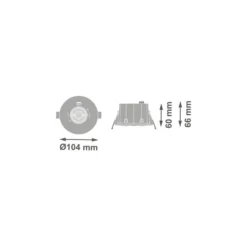Ledvance LED Nöd Spot Vit 1W 200lm - 757 Kallvit