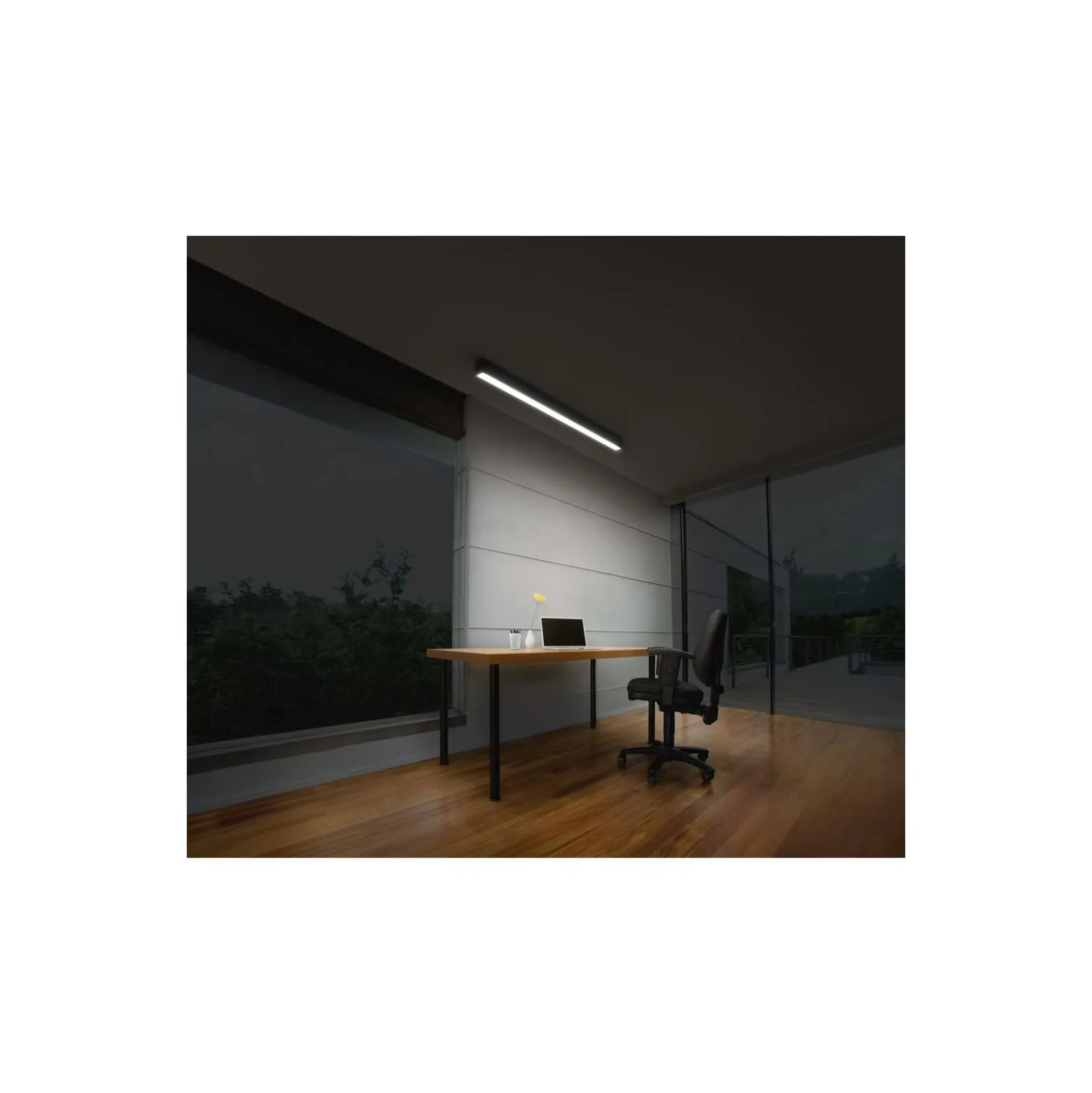 Ledvance LED Office Line Cuboid Tak Svart 30W 3100lm - 840 Kallvit | 3-Stegs Dimbar