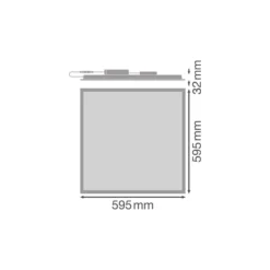 Ledvance LED Panel Comfort 33W 4320lm - 865 Dagsljus | 60x60cm - UGR <19 - Zigbee Dimbar